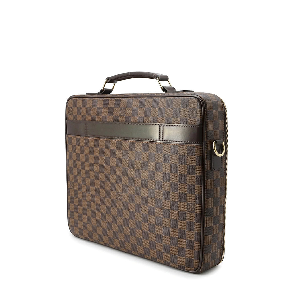 Louis Vuitton Ordinateur Briefcase Ebene Brown Damier Bag Savana Porte Business